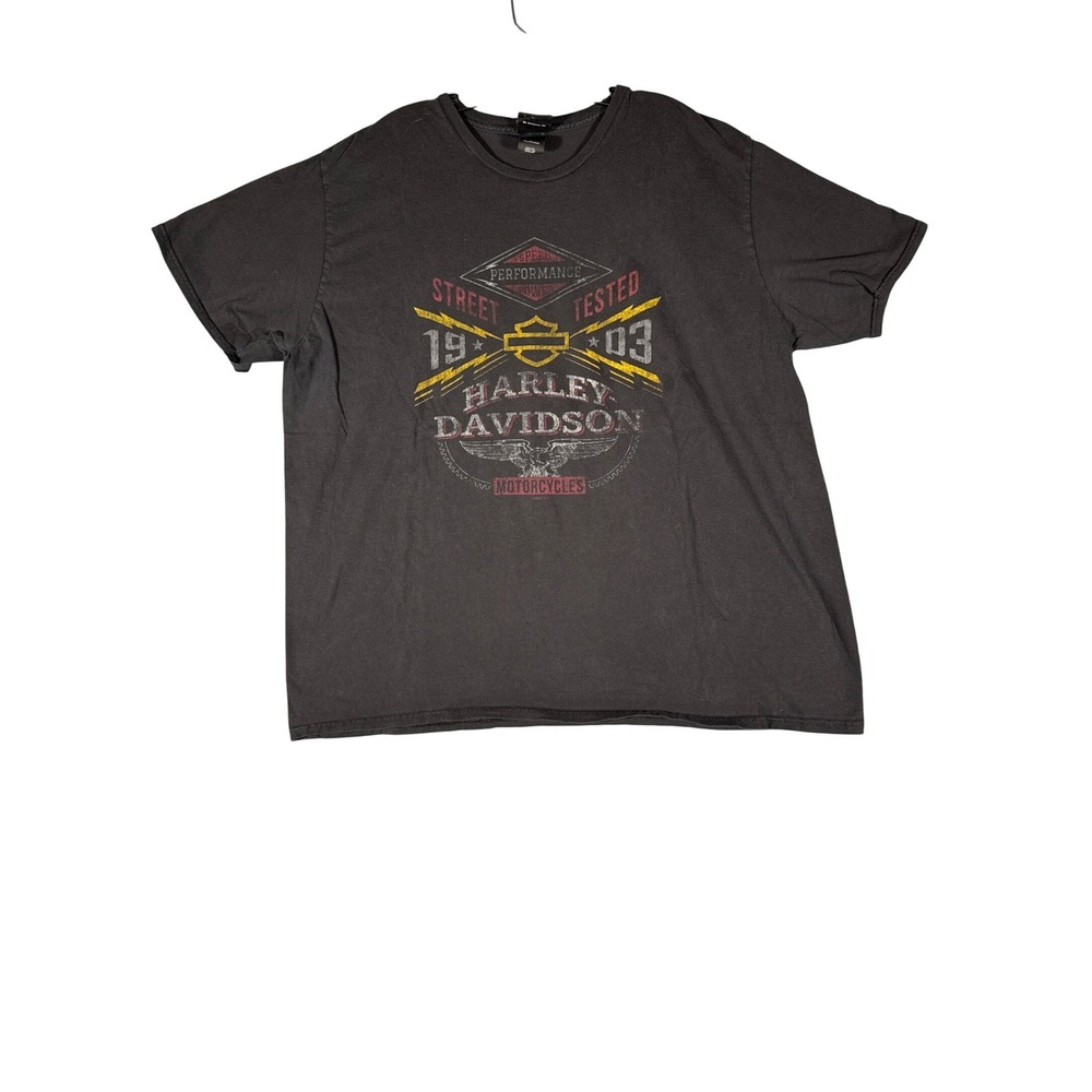 Harley-Davidson RK Stratman Santa Maria California T-Shirt Mens 3XL‎ Black